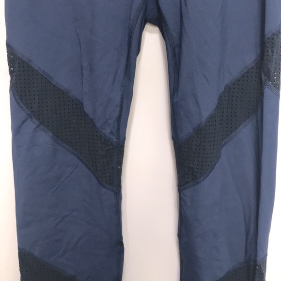 SHAPE activewear navy blue mesh panels leggings size Large - Picture 2 of 11